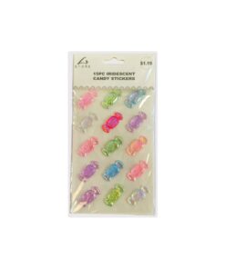 Iridescent Candy stickers 15pc
