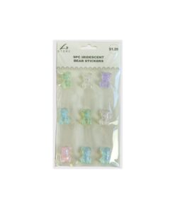 Iridescent Bear stickers 9pc