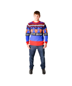 Xmas Jumper Let It Glow Man