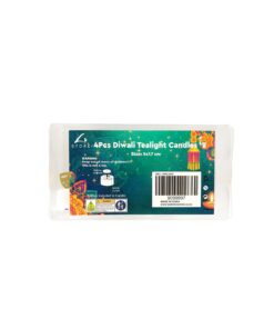Diwali LED Tealight Candles 5 x 7.7cm 4pc