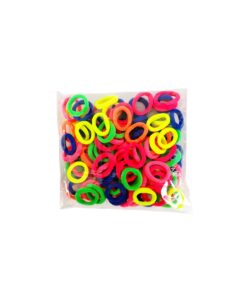 Neon Mix Hair Ties 2cm 100pc