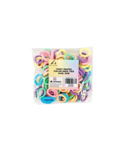 Pastel Mix Hair Ties 2cm 100pc