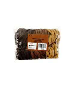 Brown Mix Hair Ties 5.5cm 100pc
