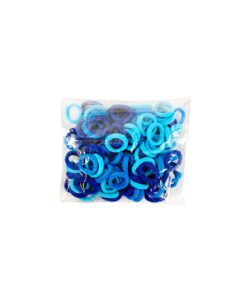 Blue Mix Hair Ties 2cm 100pc
