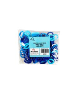 Blue Mix Hair Ties 2cm 100pc