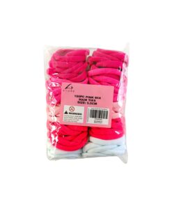Pink Mix Hair Ties 5.5cm 100pc
