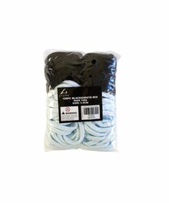 Black White Mix Hair Ties 5.5cm 100pc