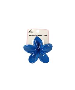Navy Flower Hair Clip 1pc