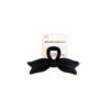 Black Frosted Bowknot Hair Clip 1pc