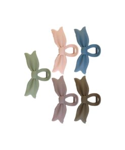 Frosted Bowknot Hair Clip 1pc Assorted