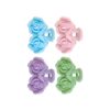 Double Flower Hair Clip 1pc Assorted