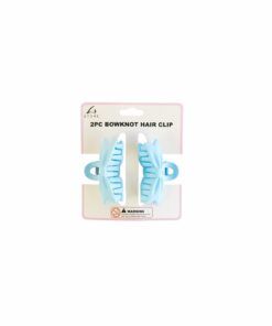 Blue Frosted Bowknot Hair Clip 2pc