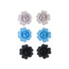 Frosted Flower Hair Clip 2pc Assorted