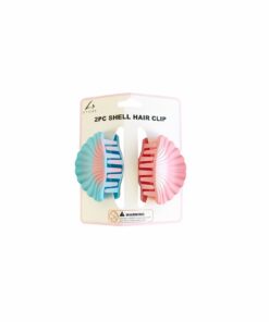 Frosted Shell Hair Clip 2pc