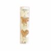Light Brown Butterfly Fabric Hair Clip 5pc