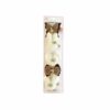 Dark Brown Butterfly Fabric Hair Clip 5pc