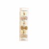 Light Brown Bowknot Fabric Hair Clip 6pc