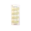 Milky White Bowknot Gem Hair Clip 4pc