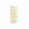 Milky White Rabbit Gem Hair Clip 4pc