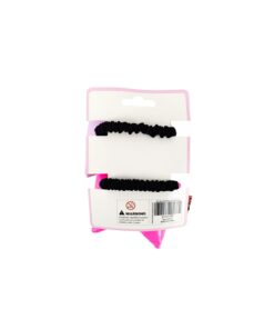 Hot Pink Purple Bow Hair Rope 7.5x9 cm 2pc