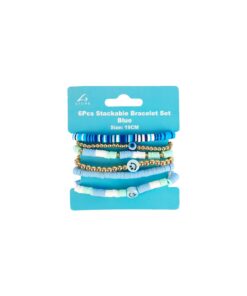 Blue Bracelet Set 6pc