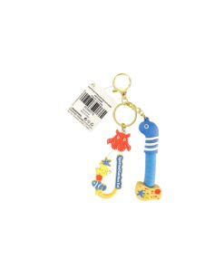 Cartoon Star Crayon Silicone Keychain 16cm