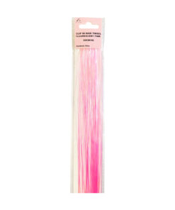 Fluorescent Pink Clip in Hair Extensions 60cm