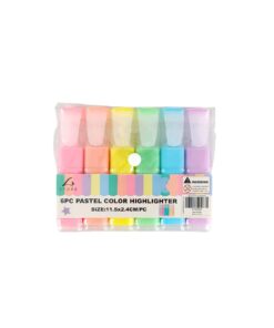 Pastel Color Highlighter 6pc
