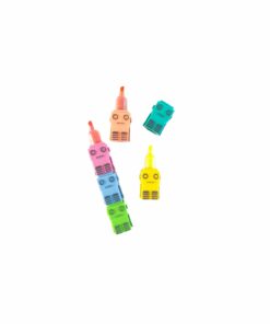 Robot Shape Highlighter 22 x 57.6mm 5pc