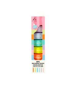 Macaron Shape Highlighter 40.4 x 40.6mm 6pc