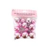 Pink Mini Disco Ball Decoration 12pc