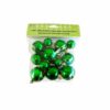 Green Mini Disco Ball Decoration 12pc