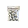 Silver Mini Disco Ball Decoration 12pc