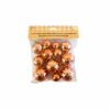 Rose Gold Mini Disco Ball Decoration 12pc