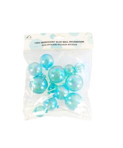 Blue Iridescent Balls 12pc