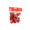 Red Glitter Balls 20pc