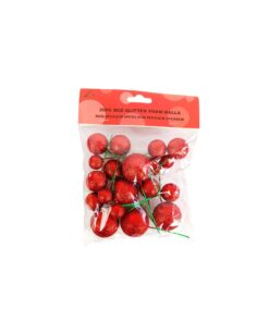 Red Glitter Balls 20pc