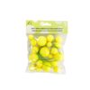 Yellow Glitter Balls 20pc