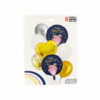 Black Anniversary Foil Balloons 8pc