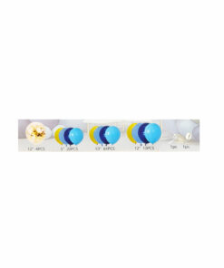 Navy Blue Gold Balloon Garland Kit 100pc