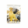 Gold Silver Black Balloon Garland Kit 100pc