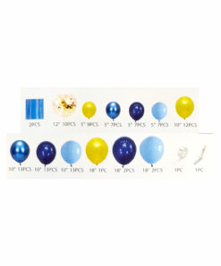 Royal Blue Gold Balloon Garland Kit 100pc