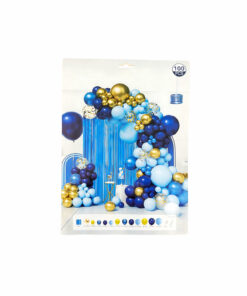 Royal Blue Gold Balloon Garland Kit 100pc