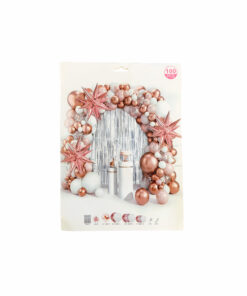 Rose Gold White Balloon Garland Kit 100pc