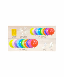 Rainbow Ombre Balloon Garland Kit 100pc