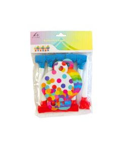 Rainbow Party Blowout with face card 10pc