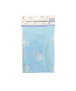 Blue Baby Bear PE Tablecover 132x182cm 1pc