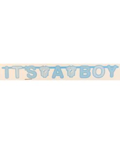 Alternative view of Blue It is a Boy Letter Banner 2m