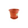 Plastic Flower Pot With Tray 5L Dia 24 x H 21cm
