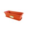 Plastic Flower Pot With Tray 6.6L 44x19x13cm